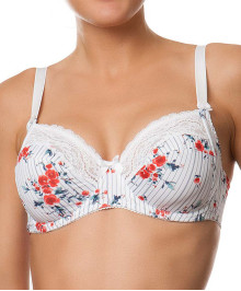LINGERIE : Plus size full cup bra with wires